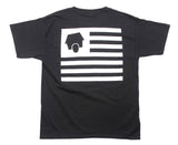 SkateHut StateHut Kids T Shirt - Black/White