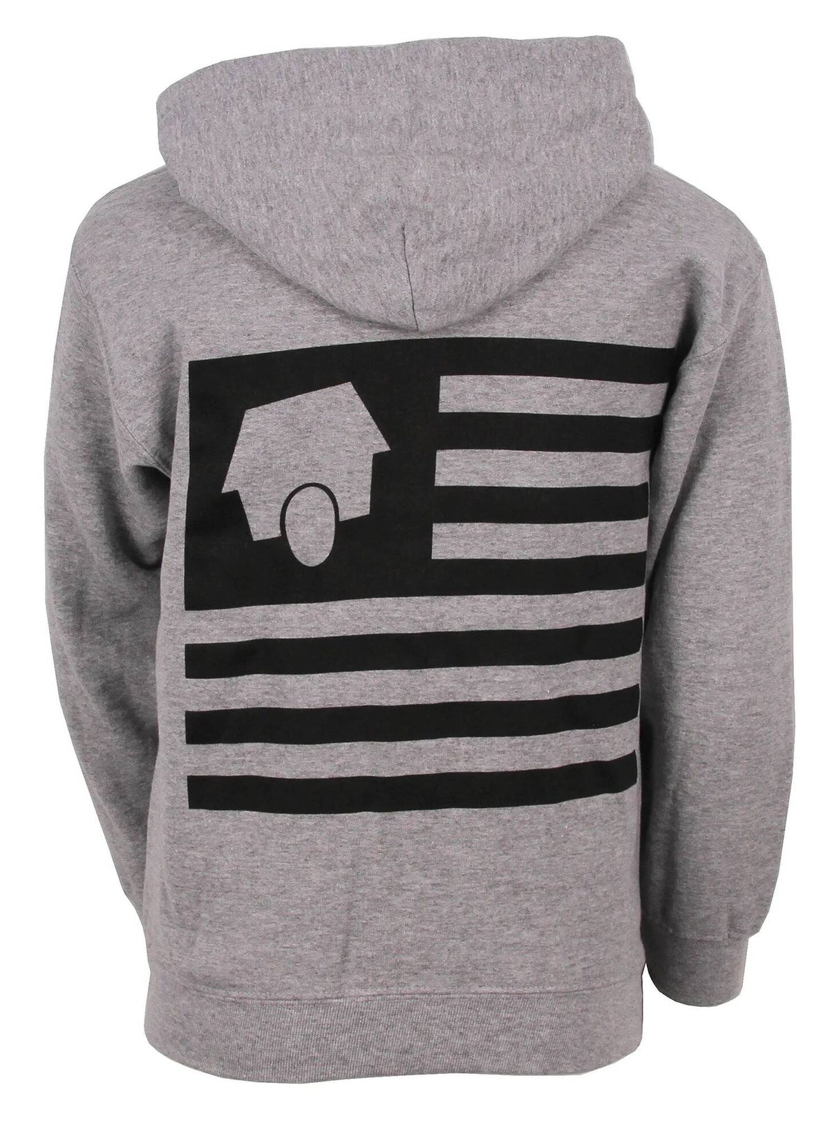 SkateHut StateHut Kids Zip Hoodie - Grey/Black