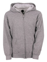 SkateHut StateHut Kids Zip Hoodie - Grey/Black