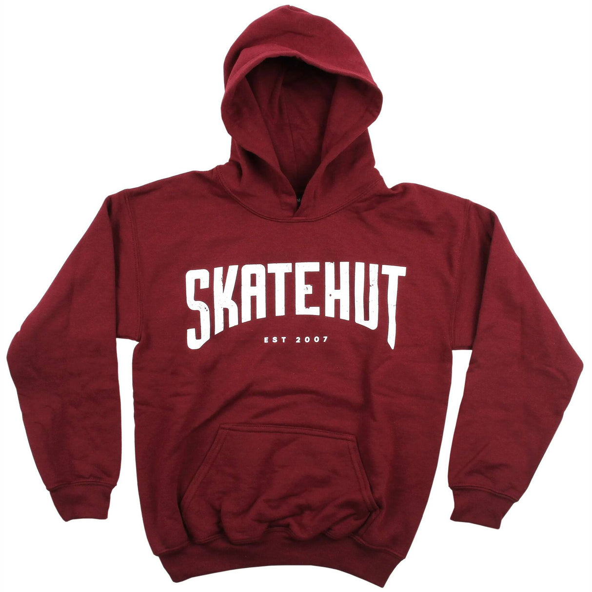 SkateHut Arc Kids Hoodie - Burgundy