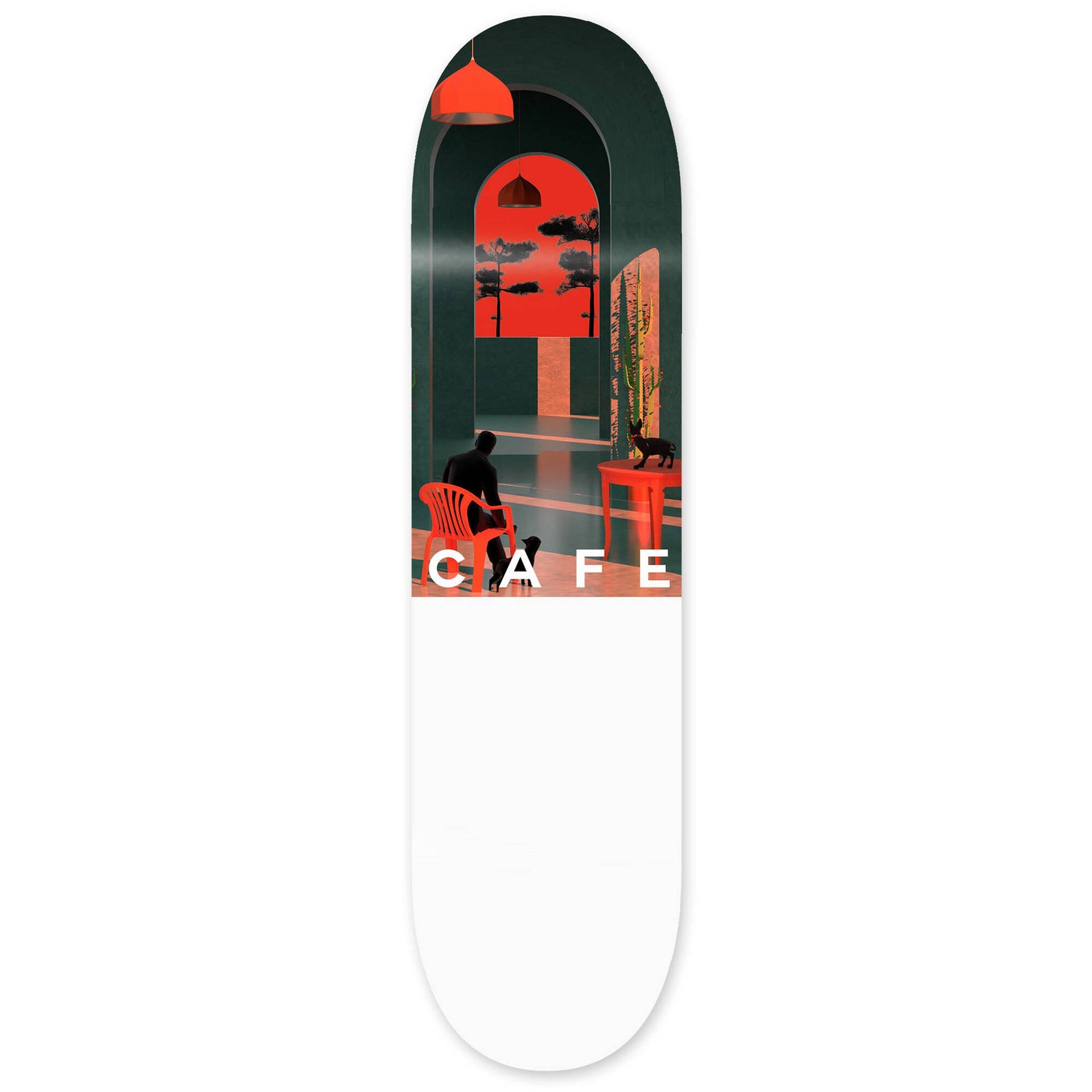 Skateboard Cafe Endure Skateboard Deck - Green 8.5''