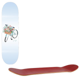 Skateboard Cafe Flower Basket Skateboard Deck - Blue 8''