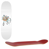 Skateboard Cafe Flower Basket Skateboard Deck - Grey 8.25''
