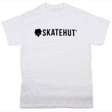 SkateHut Script Logo T Shirt - White/Black LRG