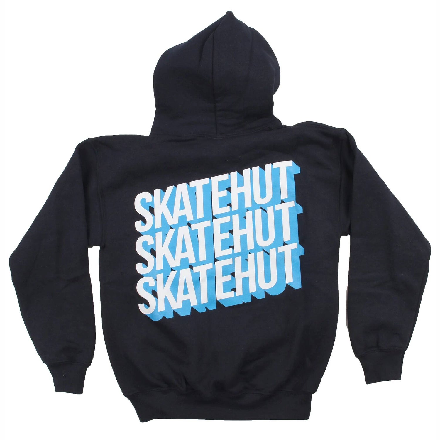 SkateHut 3D Stacked Kids Hoodie - Navy