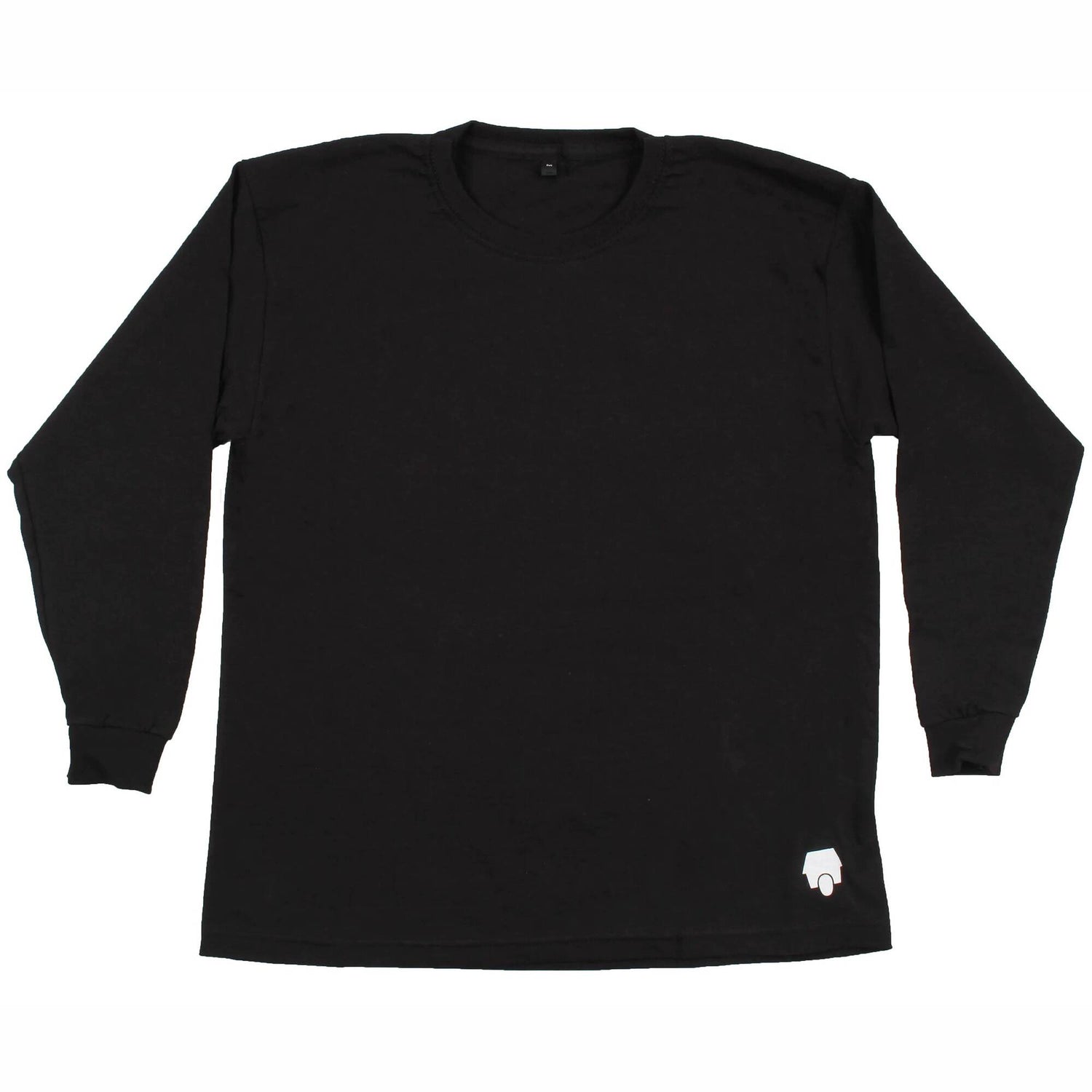 SkateHut StateHut Long Sleeve Kids T Shirt - Black/White