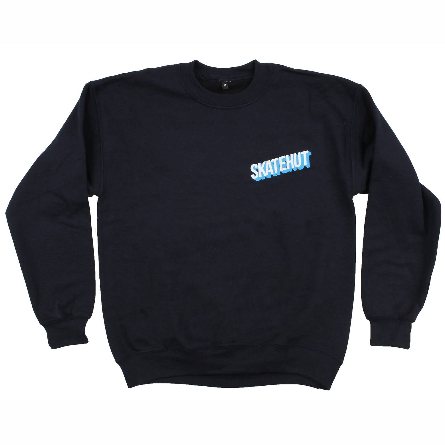 SkateHut 3D Stacked Kids Sweatshirt - Navy