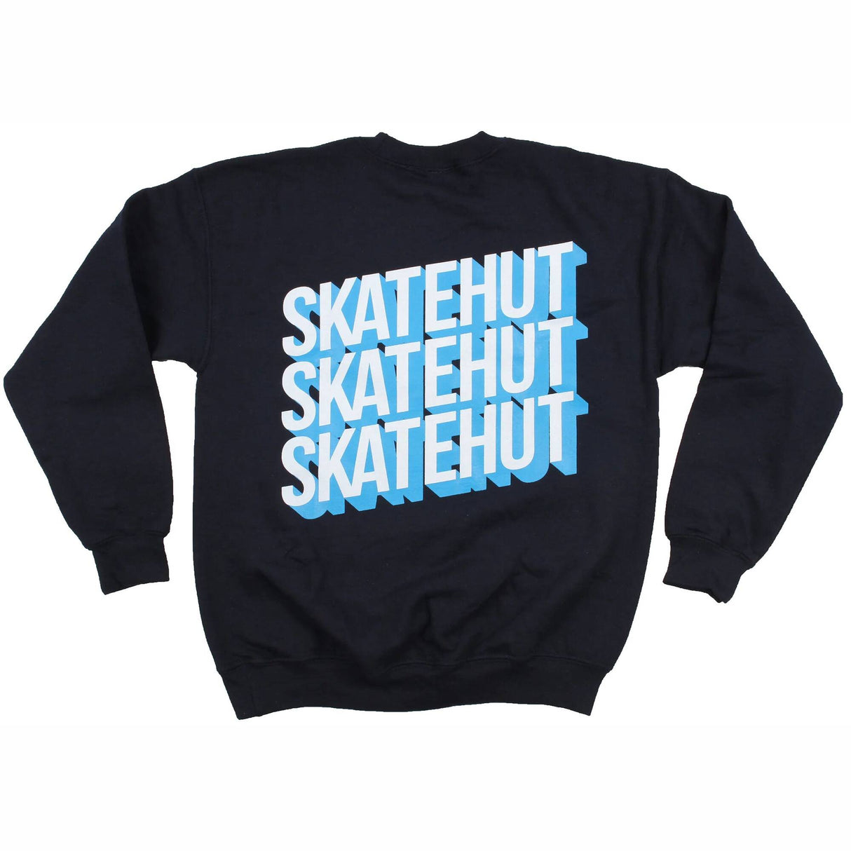 SkateHut 3D Stacked Kids Sweatshirt - Navy