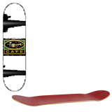 Skateboard Cafe Trumpet Logo Skateboard Deck - Black/Metallic Gold 8''