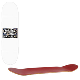 Skateboard Cafe Trumpet Logo Skateboard Deck - White/Metallic Silver 8.25''