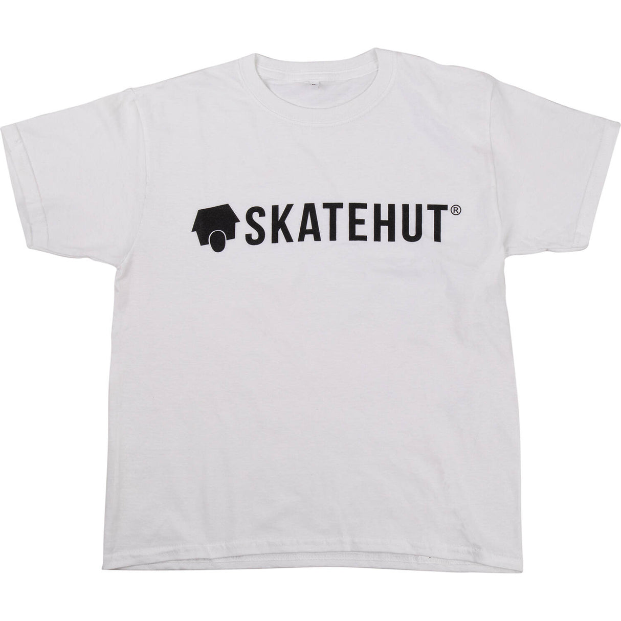 SkateHut Script Logo Kids T Shirt - White