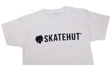 SkateHut Script Logo Kids T Shirt - White