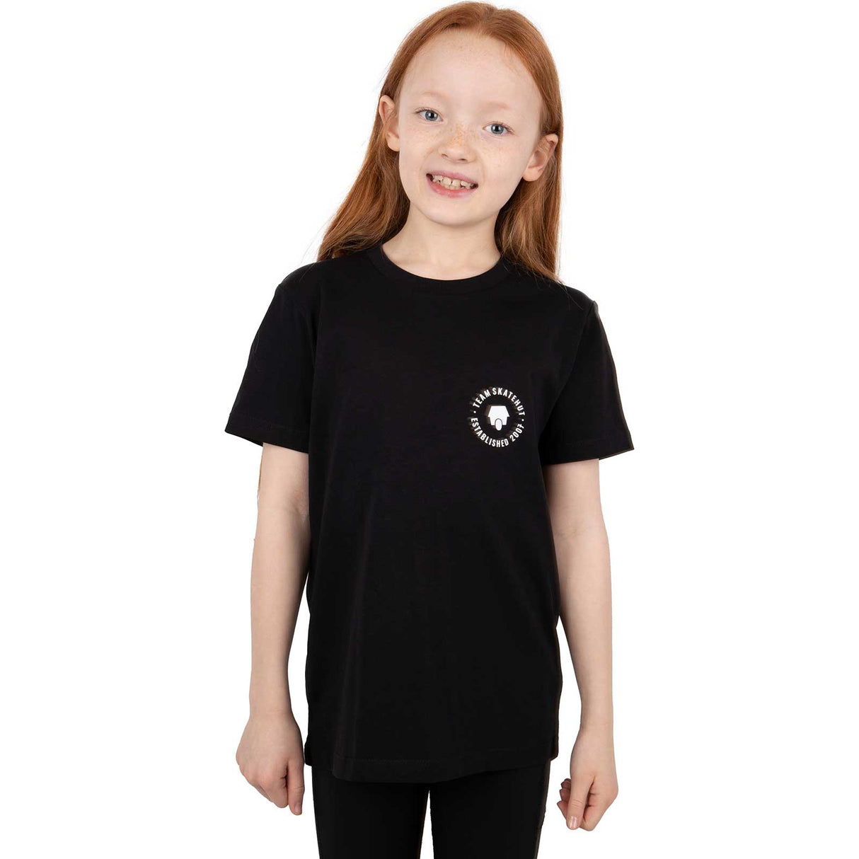 SkateHut Organic 07 Kids T Shirt - Black