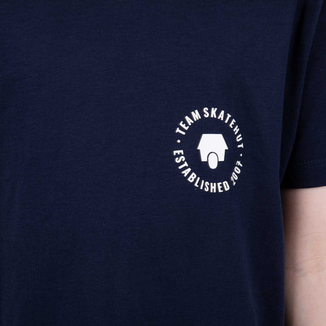 SkateHut Organic 07 Kids T Shirt - French Navy