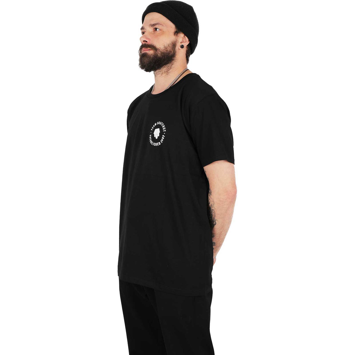 SkateHut Organic 07 T Shirt - Black