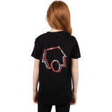 SkateHut Organic Glitch Kids T Shirt - Black
