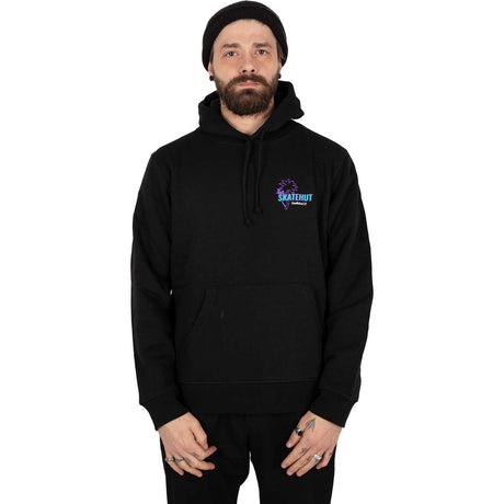 SkateHut Organic Retro Hoodie - Black