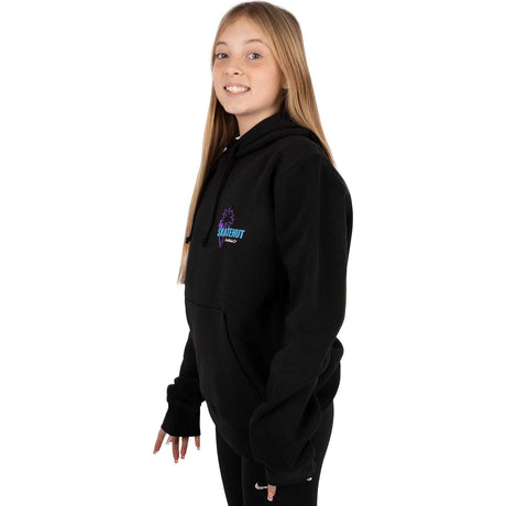 SkateHut Organic Retro Hoodie - Black
