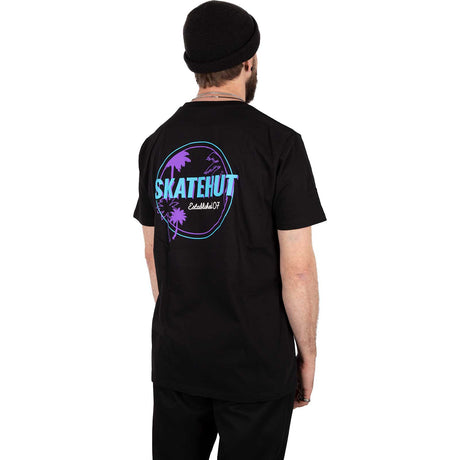 SkateHut Organic Retro T Shirt - Black