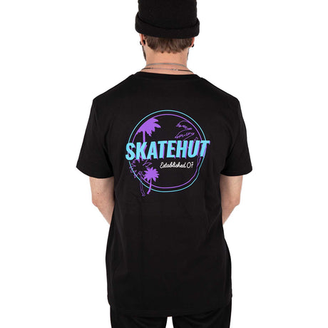 SkateHut Organic Retro T Shirt - Black