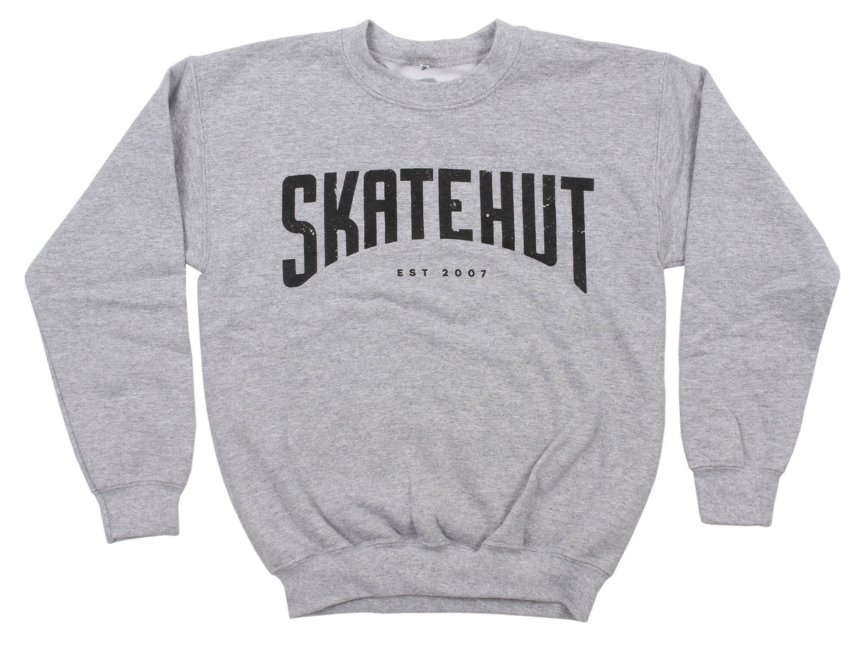 SkateHut Arc Kids Sweatshirt - Grey Yth LRG
