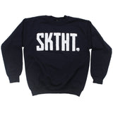 SkateHut SKTHT Kids Sweatshirt - Navy Yth LRG