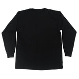 SkateHut Script Logo Kids Long Sleeve T Shirt - Black/White