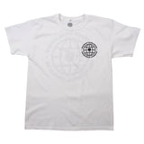 SkateHut Worldwide Kids T Shirt - White Yth LRG