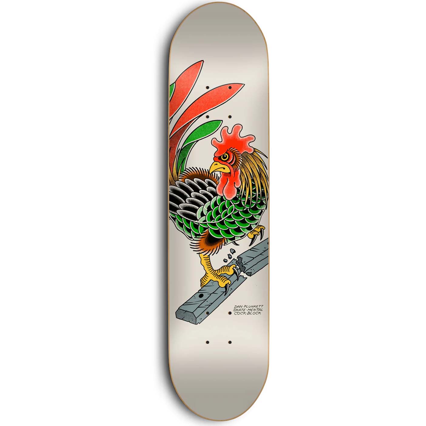 Skate Mental Cock Block Skateboard Deck - Plunkett 8.25"