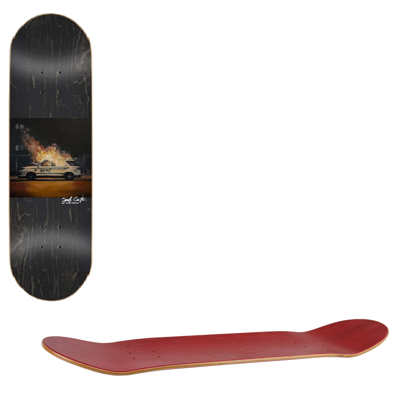 Skate Mental Cop Car Skateboard Deck - Curtin 8"
