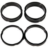 SkateHut Aluminium 6061 T6 Headset Spacer Set - Black (Pack of 4)