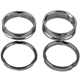 SkateHut Aluminium 6061 T6 Headset Spacer Set - Silver (Pack of 4)