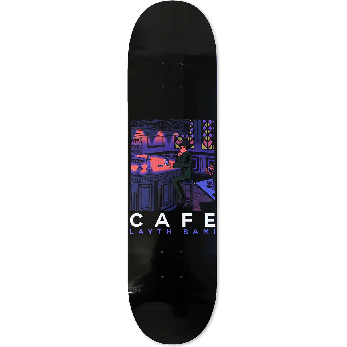 Skateboard Cafe Barfly Skateboard Deck - Black 8.5"