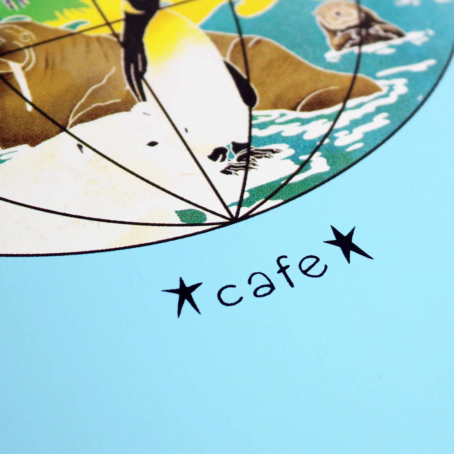 Skateboard Cafe Great Place Skateboard Deck - Baby Blue 8.125"