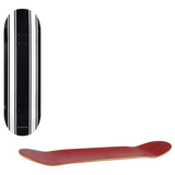 Skateboard Cafe Stripe Deck Skateboard Deck - Black/White 8.25"