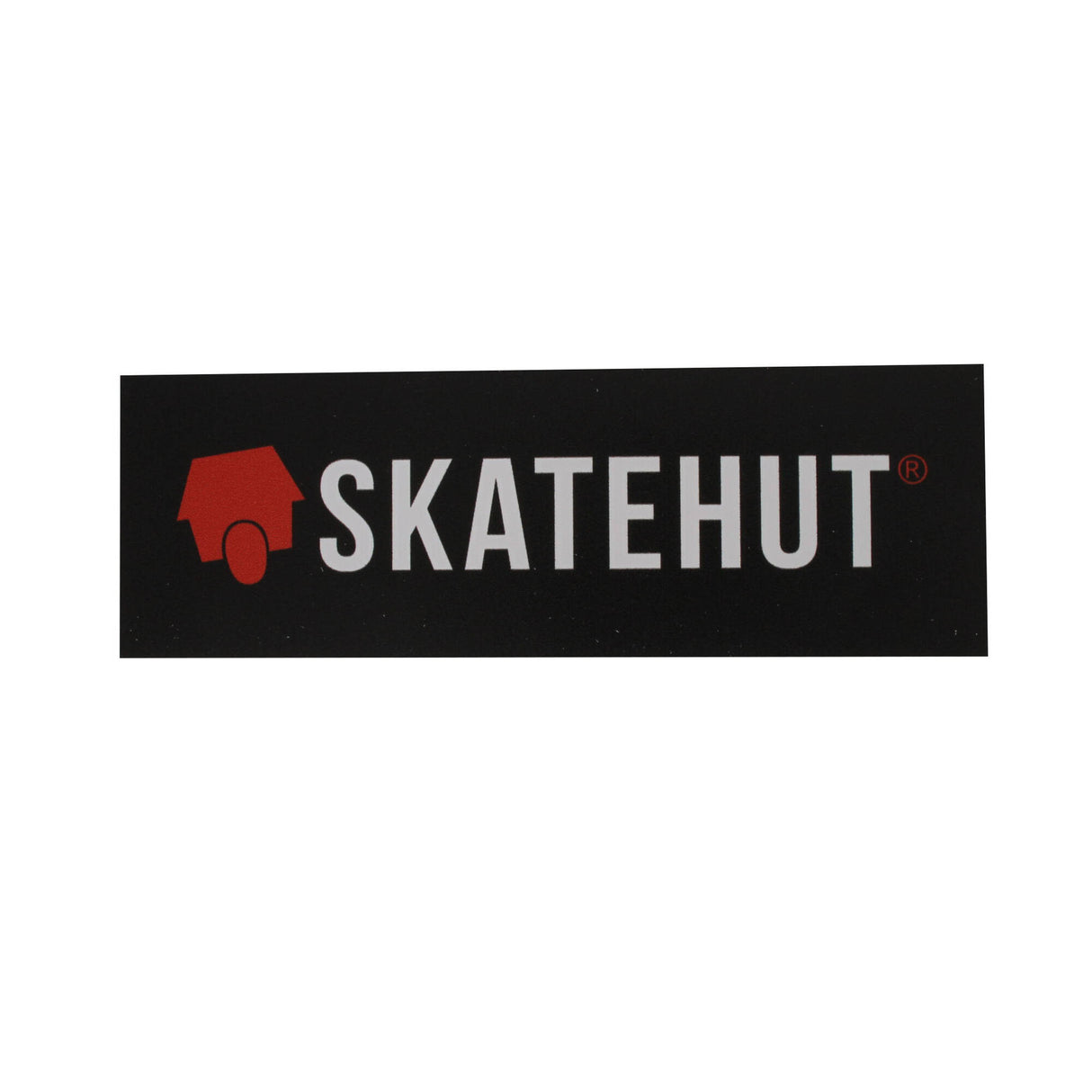 SkateHut Long Logo Sticker - Black