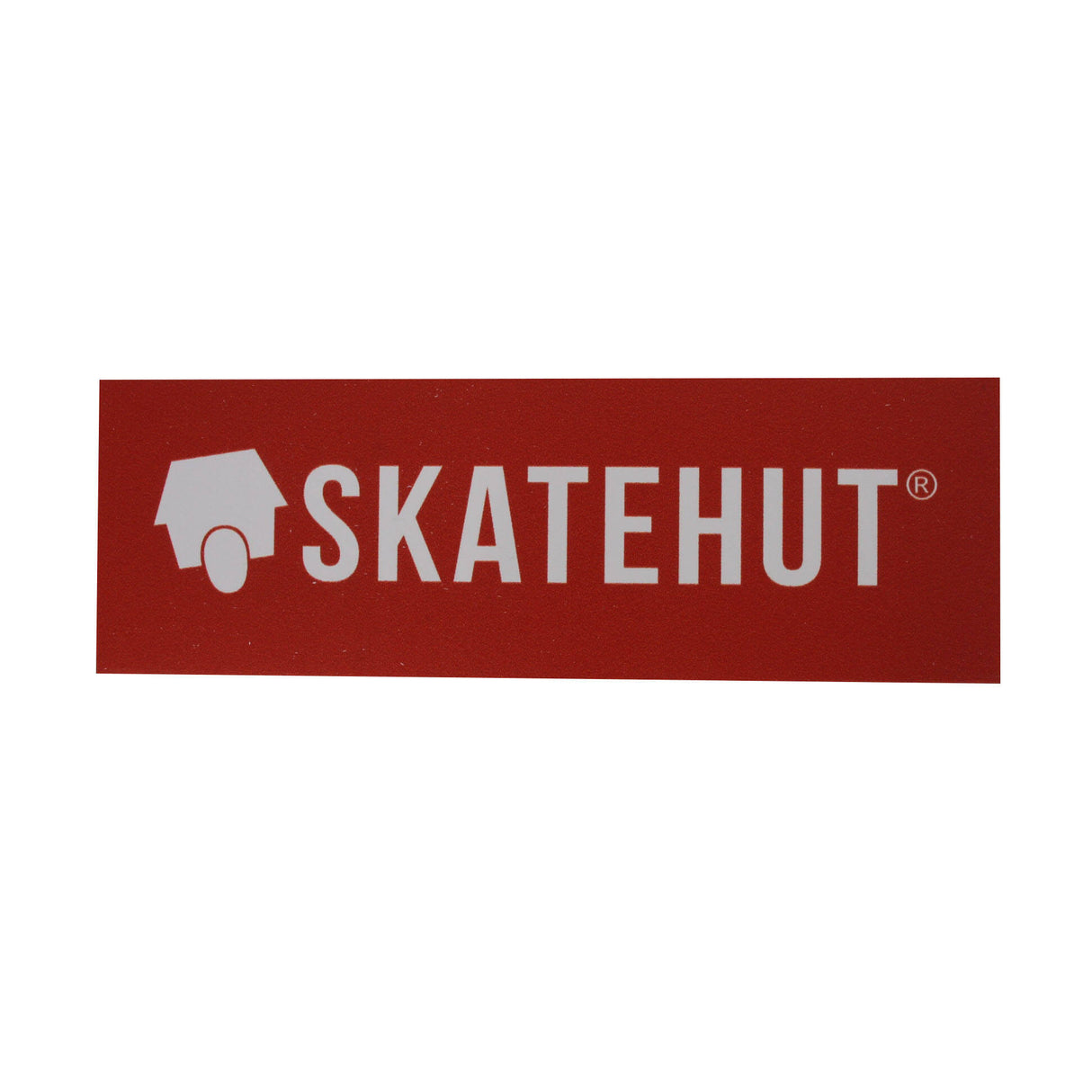 SkateHut Long Logo Sticker - Red