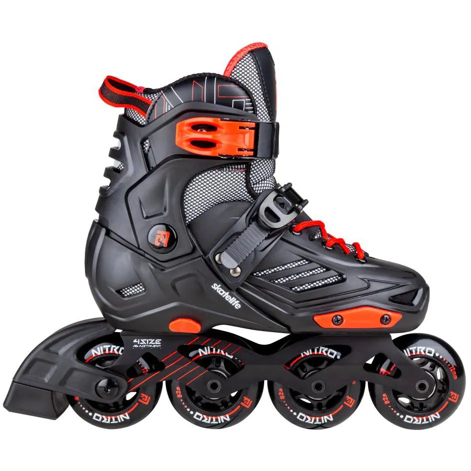 Skatelife Nitro Freestyle Adjustable Inline Skates - Black/Red