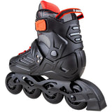 Skatelife Nitro Freestyle Adjustable Inline Skates - Black/Red
