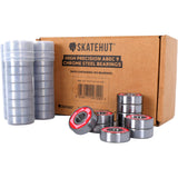 SkateHut Logo ABEC 9 Bulk Box Scooter Bearings - Black/Red (Pack of 100)