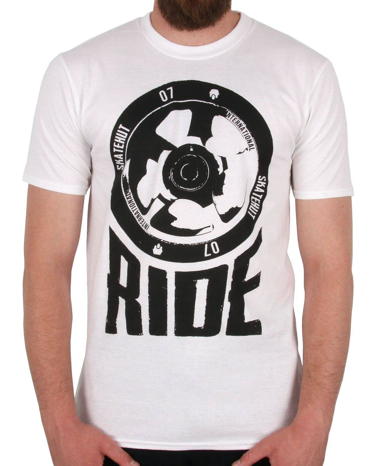 SkateHut Scooter Ride T Shirt - White