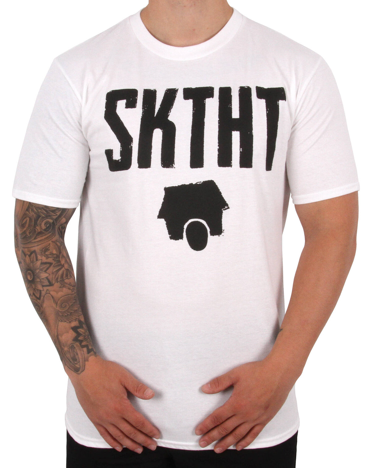 SkateHut SKTHT T-Shirt - White MED