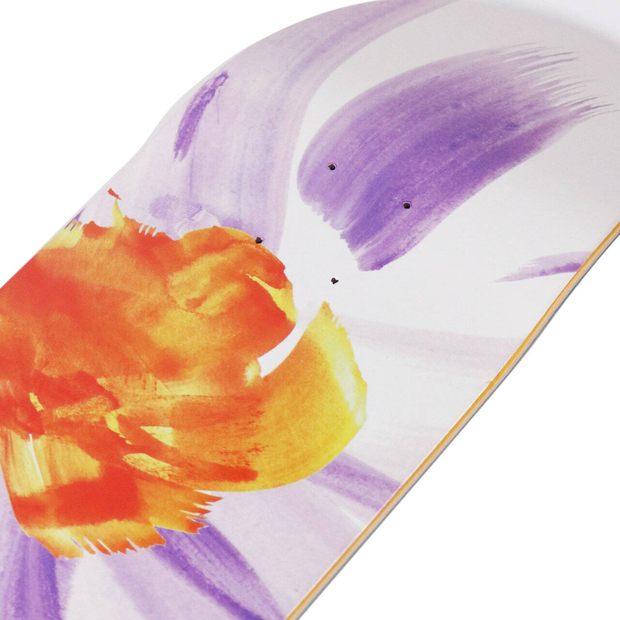 Skateboard Cafe Floral Skateboard Deck - White 7.75''
