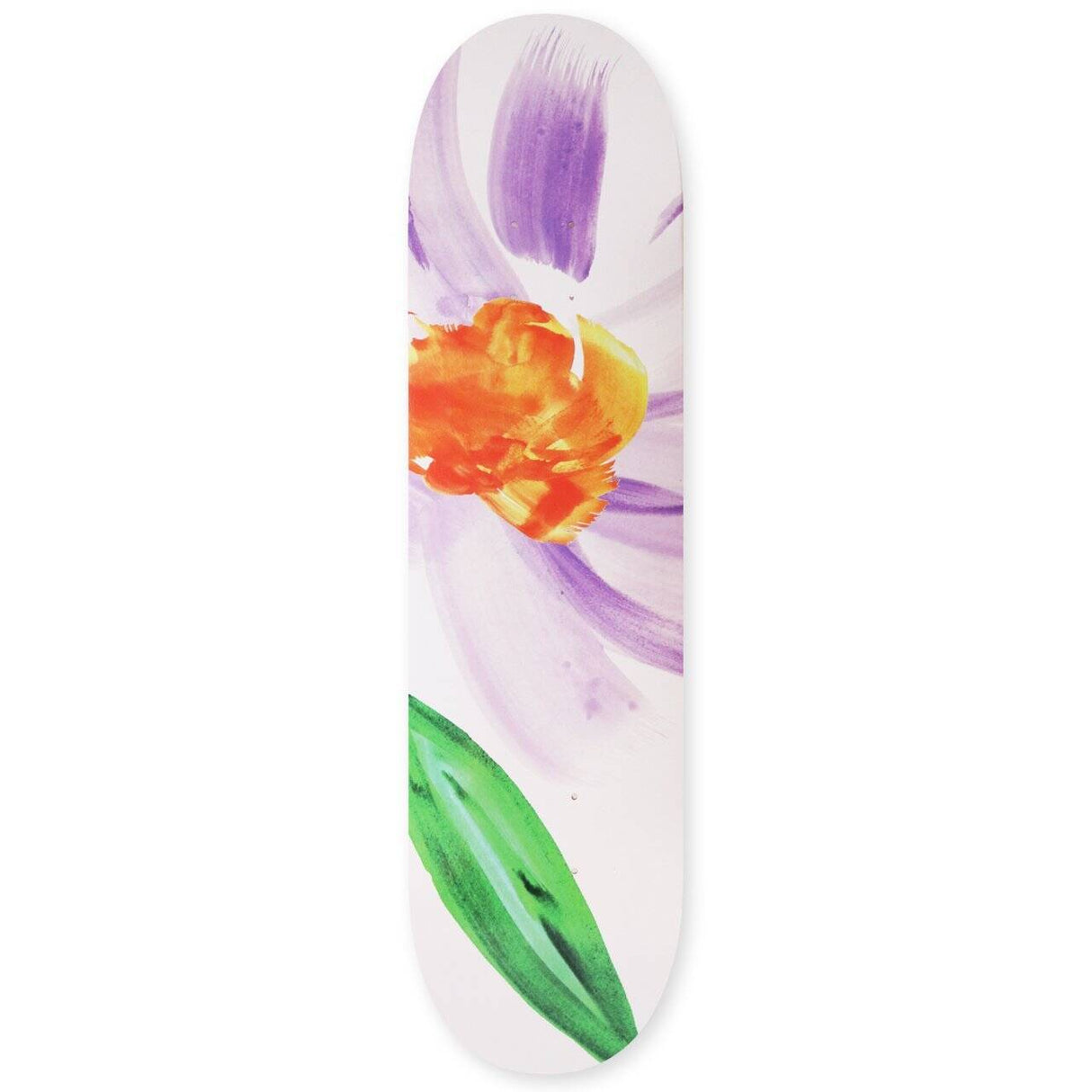 Skateboard Cafe Floral Skateboard Deck - White 8.25''