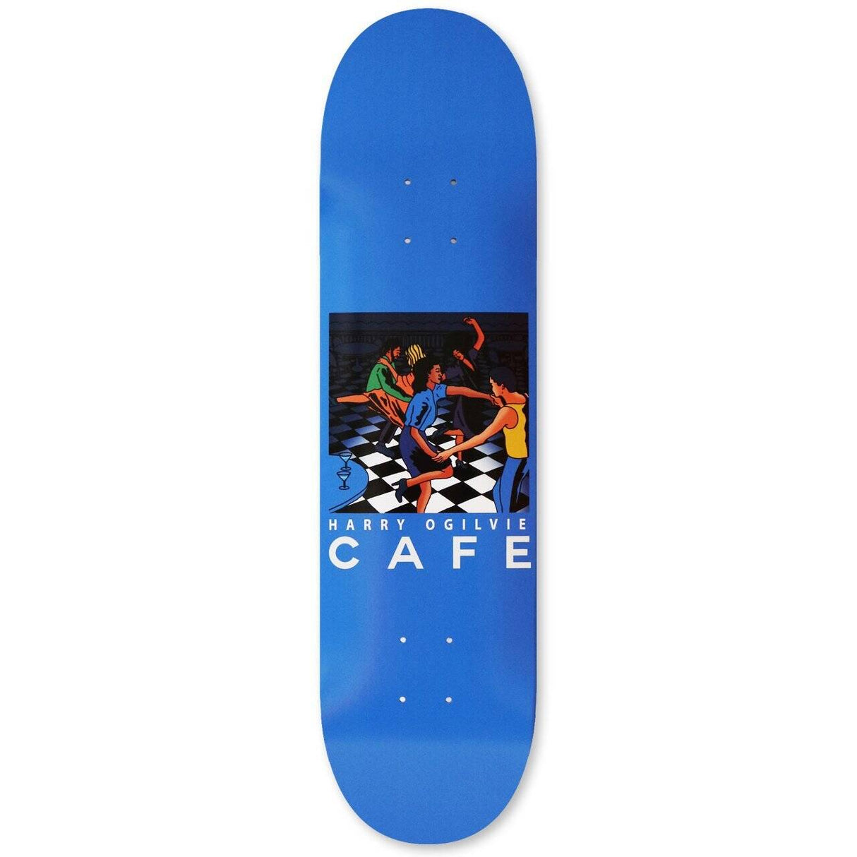 Skateboard Cafe Old Duke Skateboard Deck - Blue Woodstain 8''
