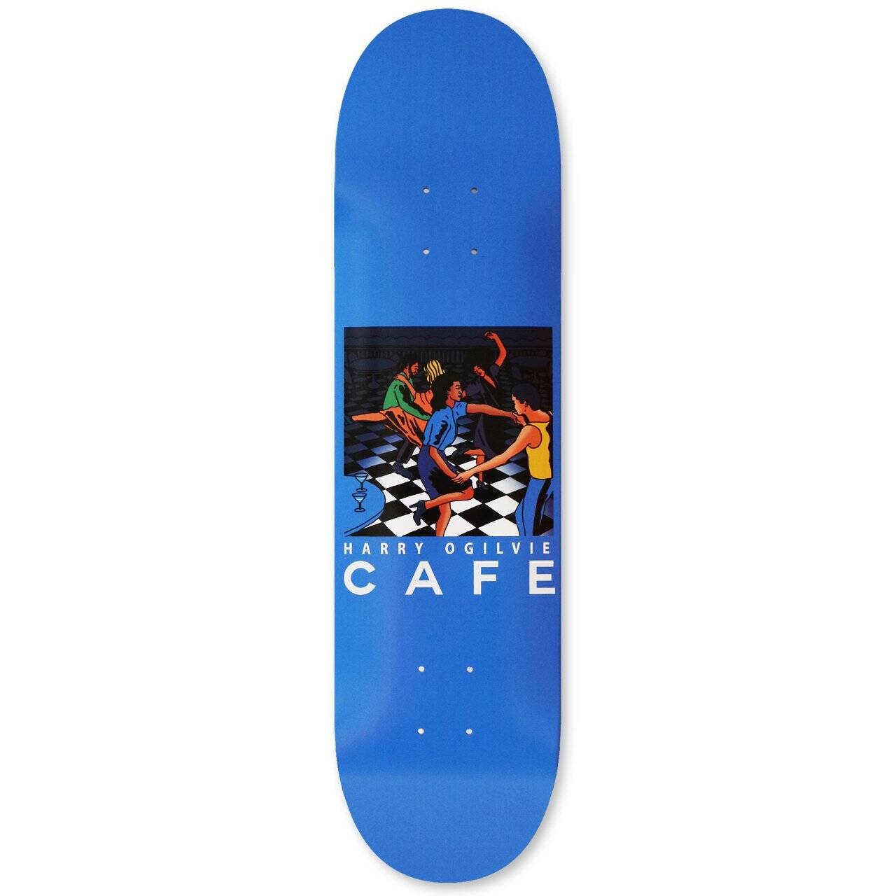 Skateboard Cafe Old Duke Skateboard Deck - Blue Woodstain 8.25''