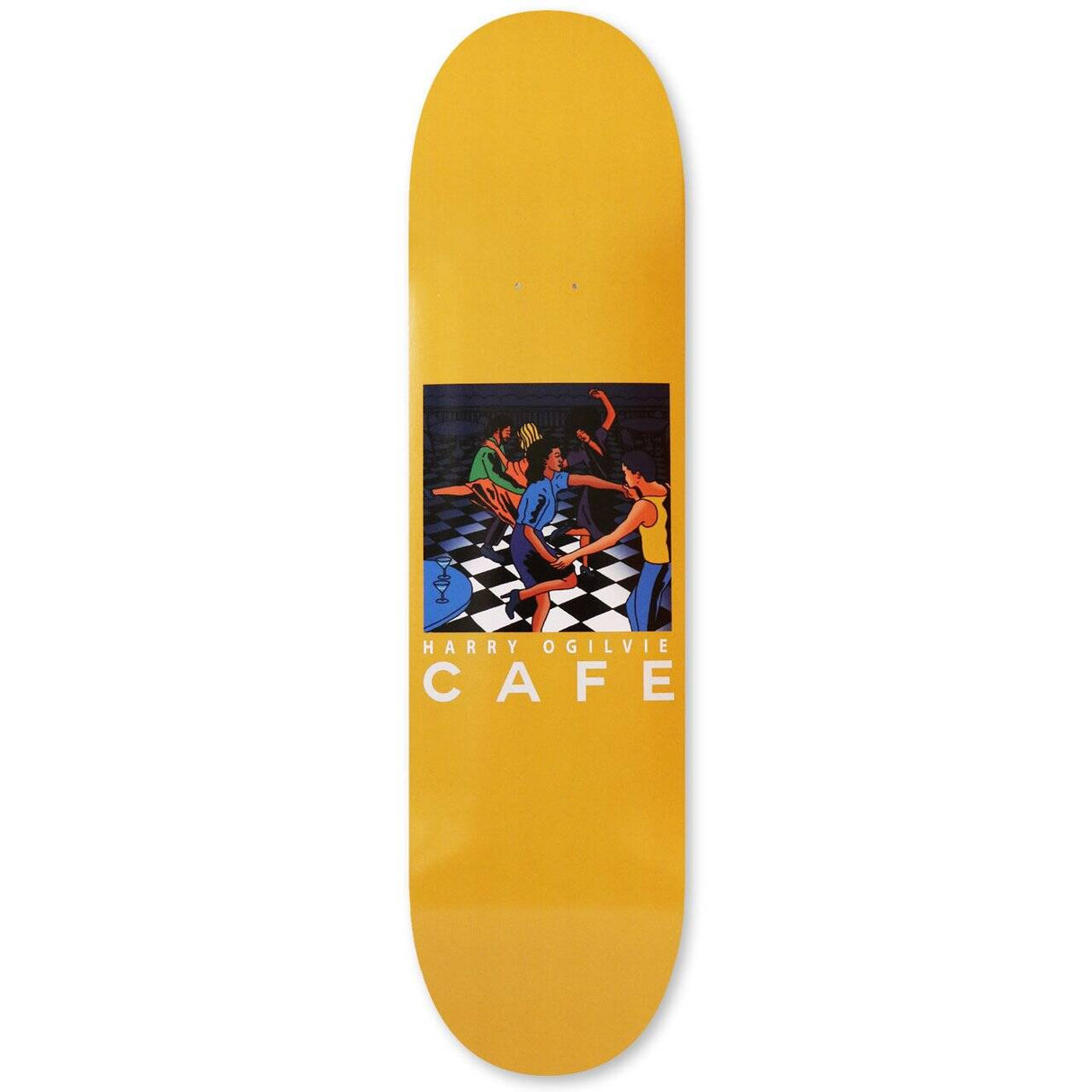 Skateboard Cafe Old Duke Skateboard Deck - Yellow Woodstain 8.25''