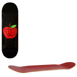 Skateboard Cafe Pink Lady Skateboard Deck Black/Red Stain 8.5''