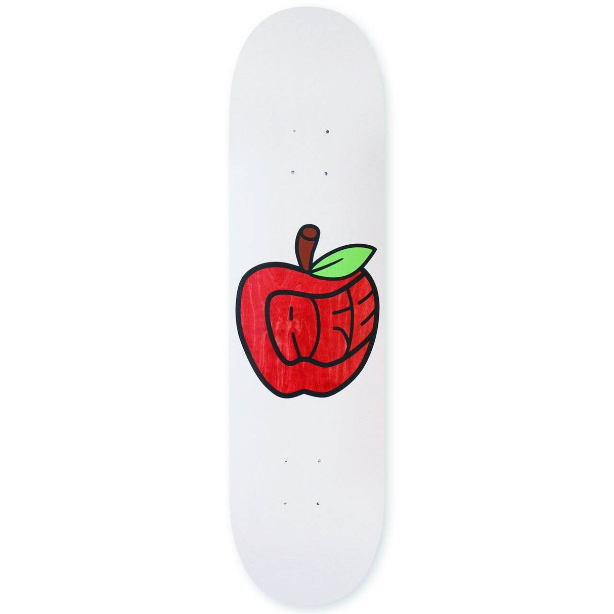 Skateboard Cafe Pink Lady Skateboard Deck - White/Red Stain 8.125''