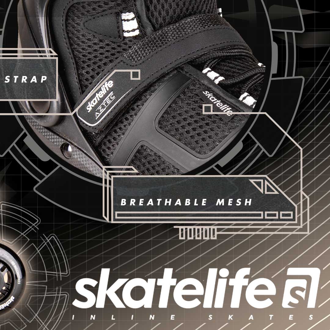 Skatelife Aztec Inline Skates - Black/Silver